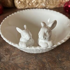 At Home by Grace Mitchell Ceramic Easter Bunny Candy Dish